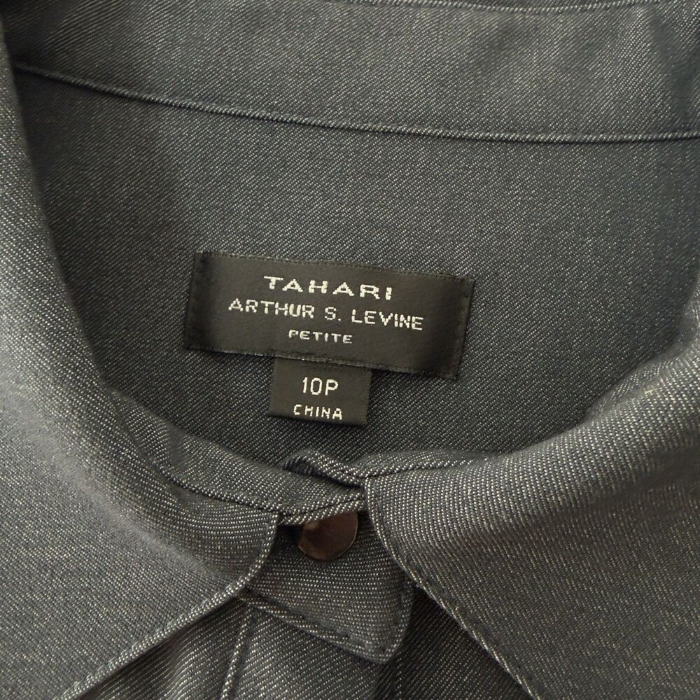NWT Tahari Arthur S Levine Notch Collar Sheath Dress Size 10 Petite - Picture 17 of 17